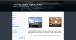 Desktop Screenshot of callowayheightsbaptist.com