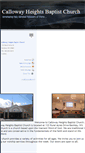 Mobile Screenshot of callowayheightsbaptist.com